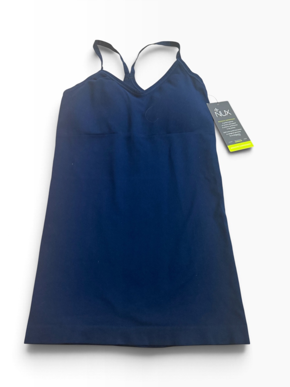 NUX New Energy Cami Navy Blue Workout Tank Size Small NWT